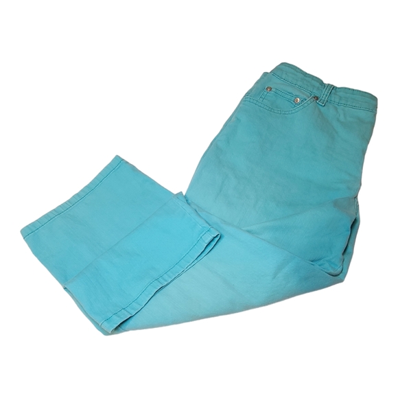 Petite Jeans Kim Rogers Straight Leg Women's 8P Blue 5-Pocket Cotton Blend - Picture 2 of 9